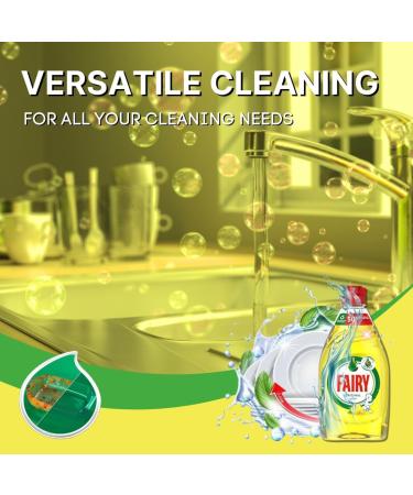 FAIRY LEMON WASHING UP LIQUID (10 x 320ml) - Fairy Dishwash Liquid Washing Up Liquid | Washing Liquid Fairy | Fairy Lemon Washing Up Liquid Yellow | Fairy Liquid Cleaner - Buy Online on GoSupps.com