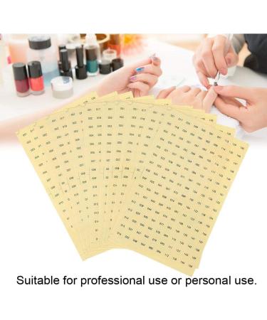 Waterproof Gel Polish Color Paper Labels - Durable & Transparent Stickers for Manicure Shops & Home Use (001-160) - Buy Online on GoSupps.com