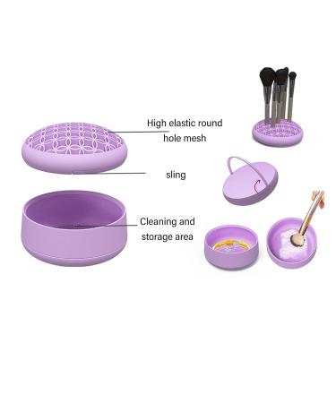 Silicone Makeup Brush Holder Stand - Brush Drying & Cleaning Storage for Cosmetics & Art Supplies - Buy Online on GoSupps.com