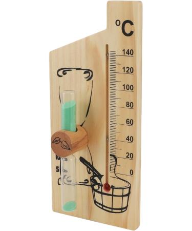 Stylish Hourglass Sauna Thermometer | Premium Design for Sauna Rooms - Shop Now! - Buy Online on GoSupps.com