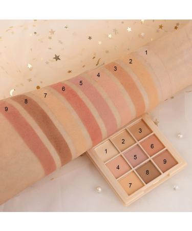 AMY'S DIARY Matte Nude Eyeshadow Palette - 9 Colors Long Lasting Eye Shadow for Girls - Buy Online on GoSupps.com