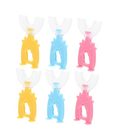 Beavorty 24 STK U-shaped toothbrush for children teeth girl toothbrush manual u-shaped toothbrush U-shaped children's toothbrush toothbrush made of silicone baby cleaning brush handy pp