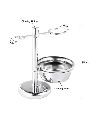 Buy 2 in 1 Stainless Steel Razor Holder & Shaving Set for Men | Durable Razor Plane Stand & Brush Holder - International Shipping Available - Buy Online on GoSupps.com