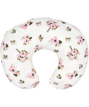 Multi-Use Stretchy Nursing Pillow Covers Ultra Soft Nursing Pillow Slipcovers (2 Pack (White Floral+Pink)) - Buy Online on GoSupps.com