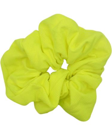 Topkids Accessories Large Bright Neon Scrunchie for 80 s Costume or Neon Raves Club Scrunchie Bright Neon Scrunchies for Girls & Women Girl s Hair Accessories (Neon Yellow) - Buy Online on GoSupps.com