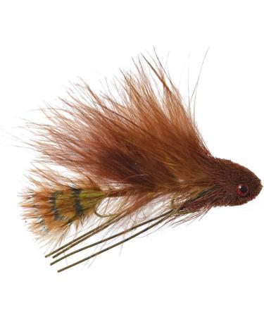 Mini Dungeon Brown Articulated Streamers Trout Bass Fly Fishing Flies - Set of 3 | Size 6 Hooks - Buy Online on GoSupps.com