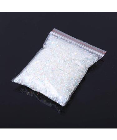 5000pcs White Flat Back Gems Round Crystal Rhinestones For DIY Nail Art White Flat Back Gems - Buy Online on GoSupps.com