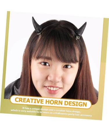 minkissy 9 Pairs Horn Hairpin Cartoon Horn Hair Clips Halloween Devil Horn Hair Pins Halloween Horns Hair Clips Halloween Barrettes Baby Clothing Goth Hair Clips Gothic Apparel Child Metal - Buy Online on GoSupps.com