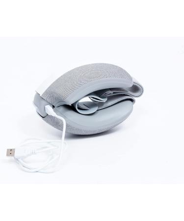 CLIMSOM Premium Eye Massager - 5 Modes Vibration Heat & Air Cushion | Zen Design in White & Grey - International Shipping Available - Buy Online on GoSupps.com