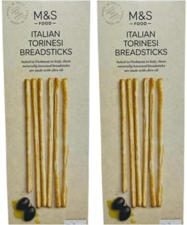 Marks & Spencer Italian Torinesi Breadsrticks 125g M&S Food - 2 Pack in Premier Life Store Box - Buy Online on GoSupps.com