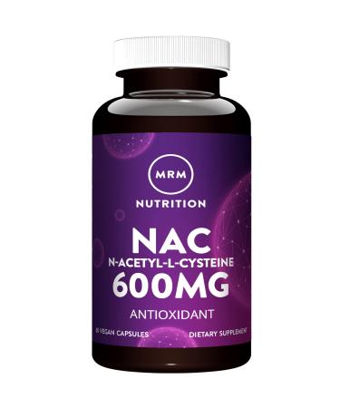 MRM Nutrition N-Acetyl-Cysteine (NAC) 600mg | Antixoidant | Resipratory Health | Liver Health | Mitochondrial Health | Vegan + Gluten-Free | 60 Servings