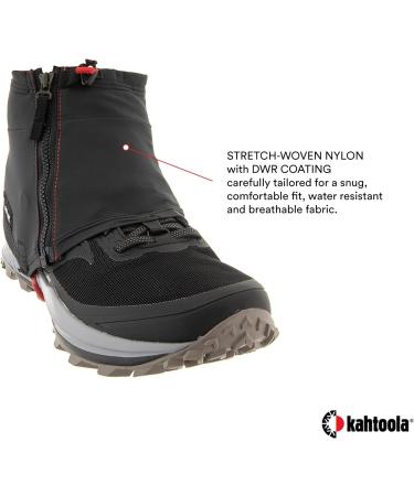 Kahtoola INSTAgaiter Low - Graphite Gaiters for Hiking, Hunting, Trail Running, Mountaineering | Small/Medium - Buy Online on GoSupps.com