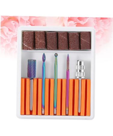 POPETPOP 1 Set Nail Drill Bits Nail Art Equipment Braiding Hair Supplies Dappen Dish for Acrylic Nails Tweezers Sheath Tiny Straw Hat Bunny Ear Pearl Clip Cuticle Drill Bit Manicure Tool 6.5x5.5cm Orange - Buy Online on GoSupps.com