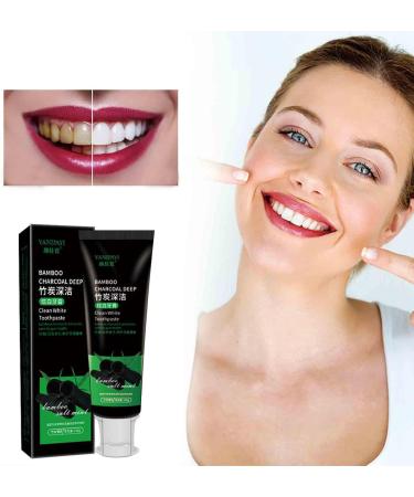 Buy Bamboo Charcoal Toothpaste - Activated Carbon Whitening Natural Deep Clean for Smokers (2PC) - Buy Online on GoSupps.com