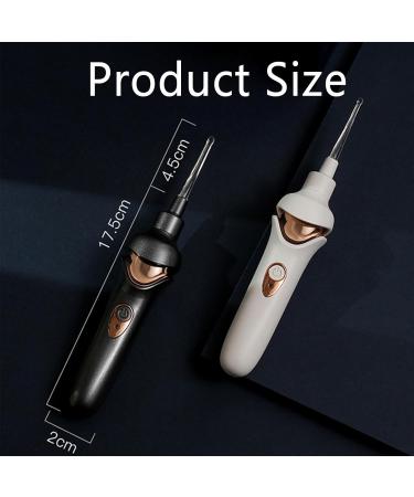 Cohbskj Tweddy Smart Ear Wax Remover Tweddy Smart Ear Wax Vacuum Earwax Remover Tool Earwax Removal Kit With Light Electric Ear Wax Removal Otoscope With Light For Children Adult (Black-2PCS) - Buy Online on GoSupps.com
