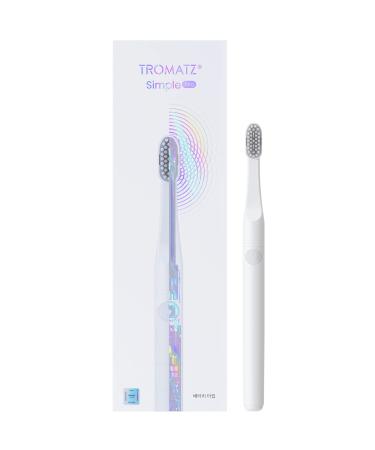 Tromatz Simple Pro (Black). Battery Operated Electric Toothbrush. Experience The Results of a Professional Dental Cleaning After Every Brush. No-Vibration. No-Sound. No-Pressure.