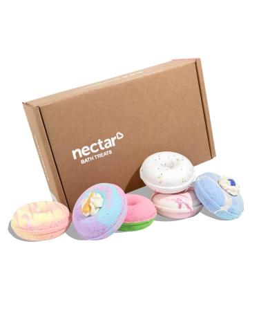 Bath Bombs  6 Bath Bombs Donuts Gift Set  Perfect for Bubble & Spa Bath  Rich in Almond Oil  Epsom Salt & Kaolin Clay  Fizzy Spa to Moisturize Dry Skin  Gift for Her  Mothers Day