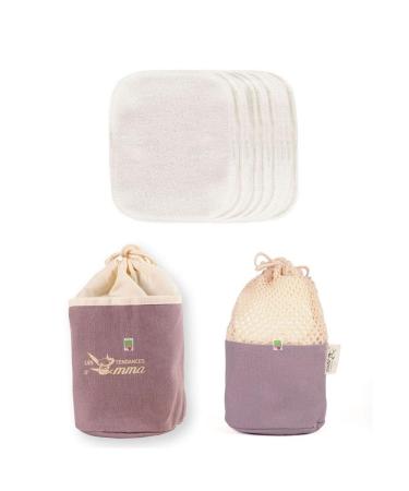 Eco Belle Kit Double-sided organic cotton makeup remover squares