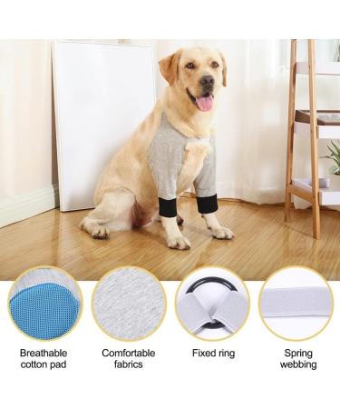 DONGKER Dog Elbow Brace Dog Recovery Sleeve Dog Elbow Bandage for Dog Knee Brace After Surgery - Buy Online on GoSupps.com