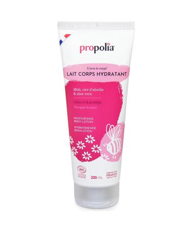 PROPOLIA - Organic - Moisturizing Body Lotion - Moisturizes, nourishes, soothes and protects dry skin - Non-sticky fluid texture - Honey, beeswax & shea - Made in France - 200 ml