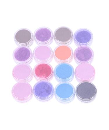 SUPVOX glitter powder soap dye. Powder Pigment eyeshadow lip gloss face nail art nail polish pigment powder production dye 16 pieces