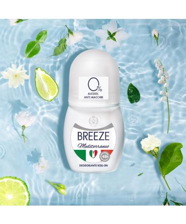  Breeze BREEZE | Roll On Mediterraneo Deodorant 6x50 ml - Buy Online on GoSupps.com