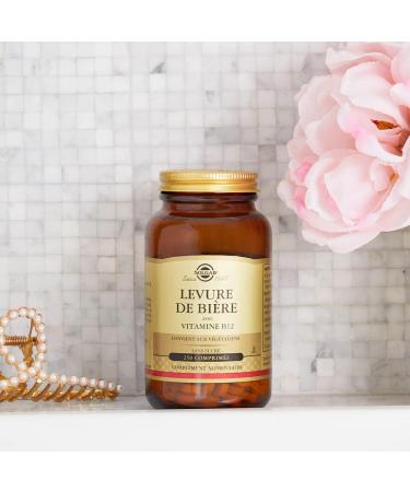 Solgar Brewer's Yeast - Beauty and Vitality - Enriched with Vitamin B12 - Highly Concentrated - Food Supplement - Bottle of 250 Tablets - Buy Online on GoSupps.com