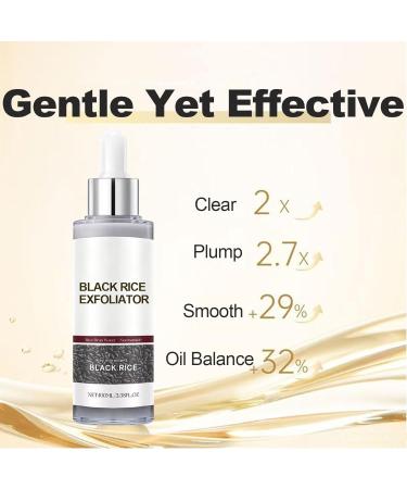 2 Pack Black Rice + White Rice Peeling Glow Ampoule Gentle Rice Exfoliating Face and Body Scrub for Removing Sebum Dead Skin Cells Black Pore Deep Cleaning Fit for All Skin Types|100ML+100ML Black Rice+White Rice 1.69 F  - Buy Online on GoSupps.com