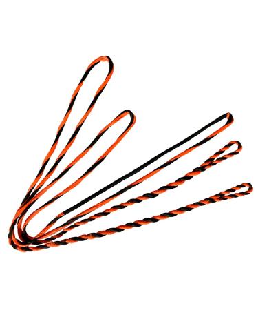 DEERACE D97 Handmade Flemish Twist Fast Flight Bow String Replacement Bowstring for Traditional Longbow Recurve Bow AMO 70" (Bow Length) Orange
