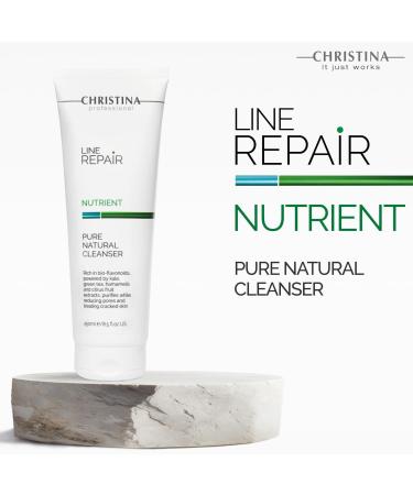 -CHRISTINA- Line Repair - Nutrient Pure Natural Cleanser For All Skin Types 250ml / 8.5 fl.oz - Buy Online on GoSupps.com
