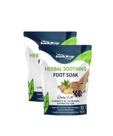 Herbal Soothing Foot Soak Beads Herbal Detox Cleansing Foot Soak Beads Herbal Foot Cleansing Soak Beads Herbal Detox and Shaping Foot Soak Beads Foot Care 10Beads/Bag (2 Bags)