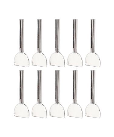 Metal Squeezing Tube Stainless Steel Widely Use Half Round Wrench Shape Avoid Wasting 10pcs Roller Wrench Tube Can Be Hanged for Hair Dye