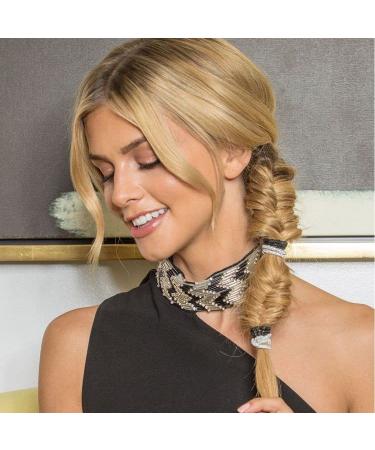 150 Pcs Blonde Hair Ties for Women - Elastic Hair Bands Ponytail Holders Ouchless No Damage Braided Girls - White 3 Shades of Blonde - Buy Online on GoSupps.com