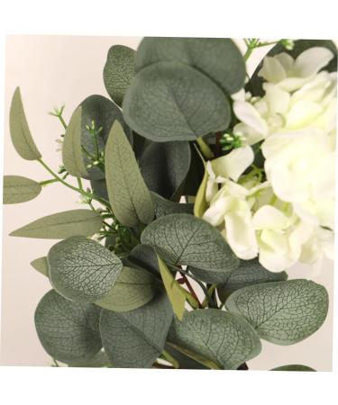LIFKICH 1pc Eucalyptus Leaf Garland Artificial Plants for Outdoors Artificial Wreaths for Outdoor Fall Decorations for Home Spring Ornament Wall Hanging Wreath Hoop Silk Flower Pendant - Buy Online on GoSupps.com