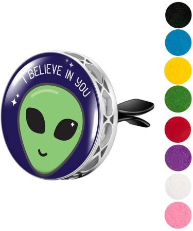 Wild Essentials I Believe In You Car Vent Essential Oil Diffuser Kit | Lavender Lemongrass Peppermint & Orange | Aromatherapy Gift Set with 8 Refill Pads - Buy Online on GoSupps.com