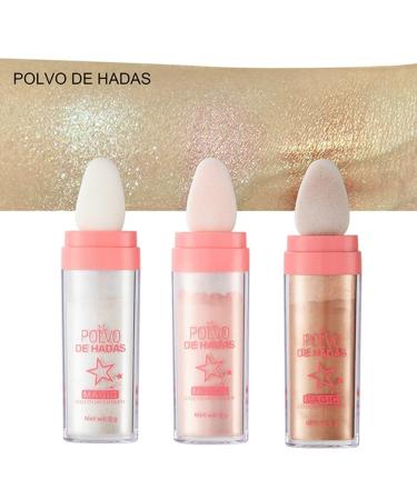 Hocossy Highlighter Powder Stick - 3 Colors Glitter Shimmer for Face Eyes Lips & Body | Sparkle & Glow Cosmetics - Buy Online on GoSupps.com
