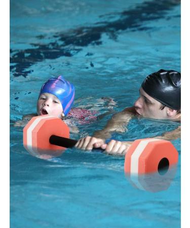 Water Foam Dumbbell | Pool Weights for Water Exercise | Foam Barbells for Pool | Pink | Fitness Tool for Men, Women, Kids - Buy Online on GoSupps.com