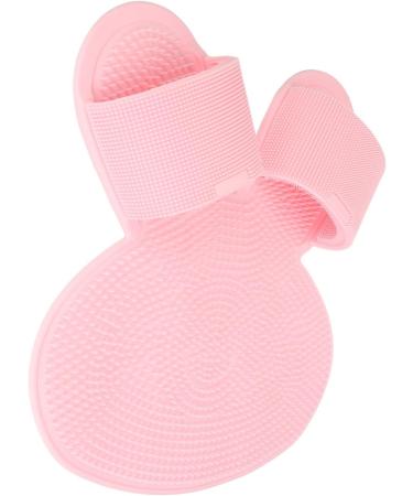 Foot Scrubber Mat - Multifunctional Flexible Silicone Shower Foot Cleaner for Men | Non-Slip Pink Design Shop Internationally! - Buy Online on GoSupps.com