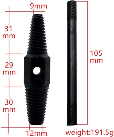 SBTRKT 4/6 Dual Head Faucet Extractor Tool Set - Triangular Valve & Broken Screw Removal Solution | International Shipping - Buy Online on GoSupps.com