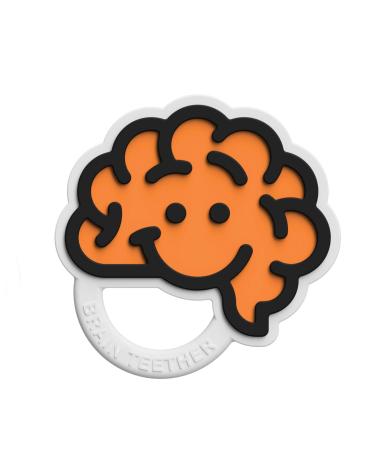 Fat Brain Toys Brain Teether - Orange Baby Toys & Gifts for Ages 0 to 2