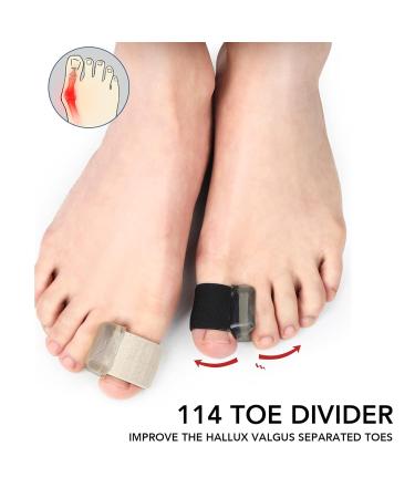 Men's Flexible Toe Spacers Separators for Bunion Relief - Prevent Friction and Overlapping Toes - Hard Wearing Design for Maximum Comfort - Buy Online on GoSupps.com