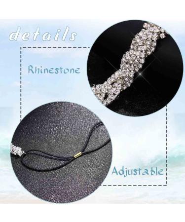 Deladola Rhinestone Headband - Sparkly Crystal Head Chain for Women (Silver) - Buy Online on GoSupps.com