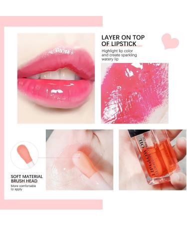  Hitburu Lip Oil Gloss Lip Makeup Non-Stick Formula Subtle Shine with a Sheer Liquid Lipstick that Locks in Moisture to Prevent Chapped Lips - Buy Online on GoSupps.com