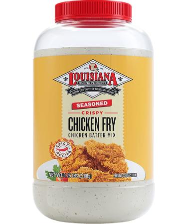 LOUISIANA Fish Fry Products Seasoned Chicken Fry 1 Gallon (5.25 lbs) - Buy Online on GoSupps.com