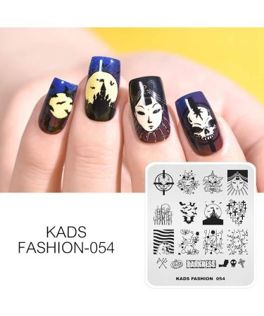KADS Nail Art Stamping plate Nail Template Nail Art Design Tool Nail DIY Design Image Plate (FA054) - Buy Online on GoSupps.com