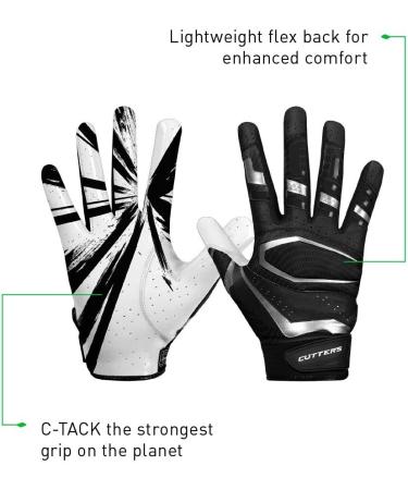 Cutters Rev Pro Durability Adult XX-Large Football Gloves - Navy/White for International Shipping - Buy Online on GoSupps.com