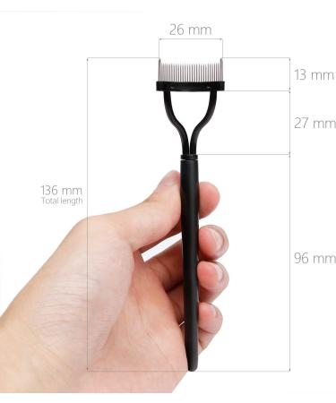 Eyelash Comb Curlers Mascara Applicator Eyebrow Grooming Brush - Buy Online on GoSupps.com
