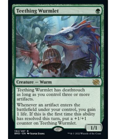 Magic: the Gathering - Teething Wurmlet (192) - The Brothers' War