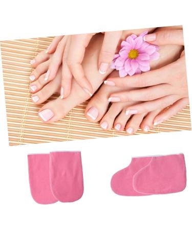MAGICLULU 6 Pairs Gloves for Nail Paraffin Bath Liners Wax Bath Gloves Hand Moisturizer Gloves Paraffin Wax Refill Feet Cover Bags Spa Gloves Wax Booties Mittens Work Pink Boots - Buy Online on GoSupps.com