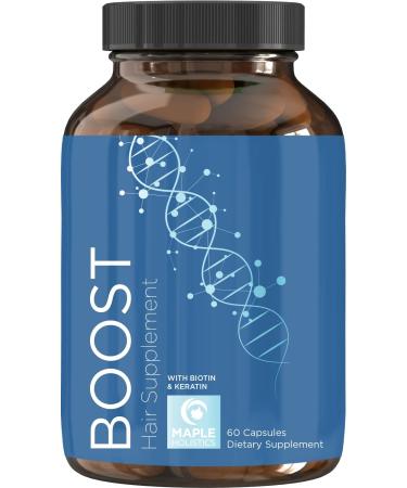 Biotin Vitamins & Sulfate-Free Shampoo for Thinning Hair - Volumizing Formula with Tea Tree & Rosemary Oils for Fine Hair Care - Promotes Regrowth and Nourishes Hair, Skin, and Nails - Buy Online on GoSupps.com